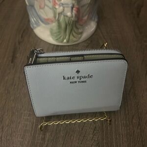 Kate Spade Light Blue Compact Wallet